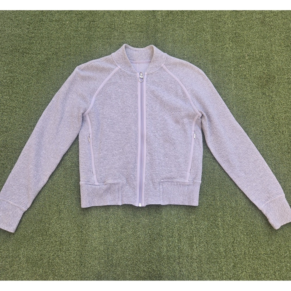 Lululemon On Repeat Bomber Jacket Women's Size 4 Gray